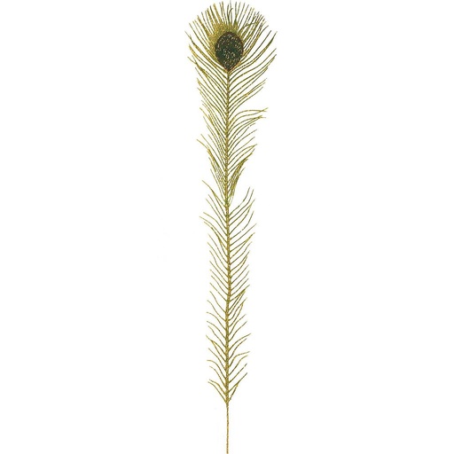 [BF1536-GRN] 30.5" ARTIF. PEACOCK FEATHERS    GREEN