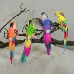 [B6603] PARROT 7" 4-ASST'D (8/BOX) W/CLIP