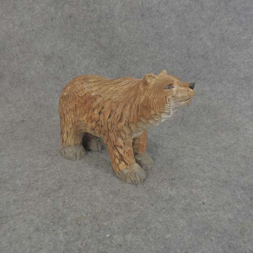 [BA6048] BEAR WOOD HEAD UP 7x4.5"