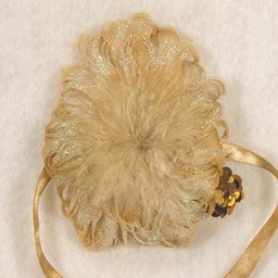 [BF16-NAT] FEATHER ELASTIC WRISTLET 6 PER BAG  NATURAL
