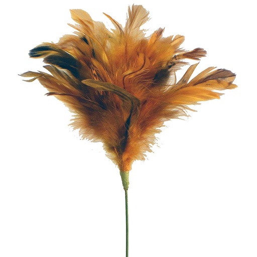 [BF248-GYL] 14" FEATHER SPRAY GLD YELLOW (8 PC PER BAG)