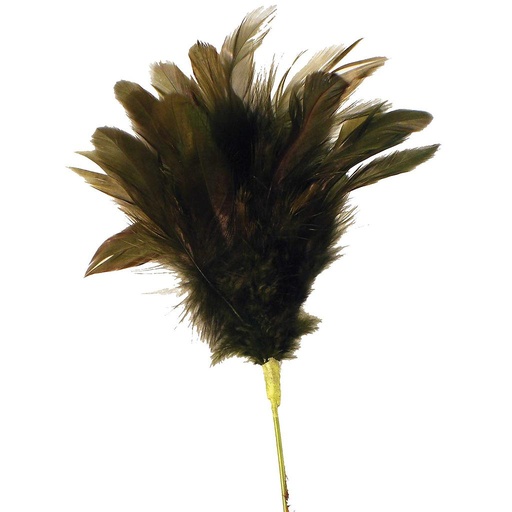 [BF248-MOS] 14" FEATHER SPRAY  MOSS GRN (8 PC PER BAG)
