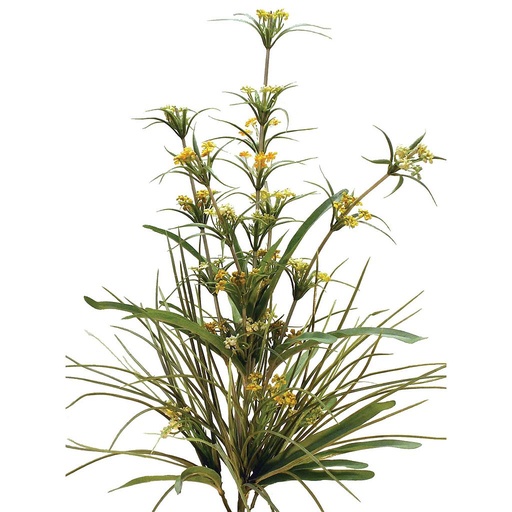 [S513233-YEL] GRASS MINI BERRY BUSH X5 2-TONE YELLOW