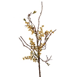 [S627-GRN] TWIG BERRY 33&quot; SPRAY   GREEN
