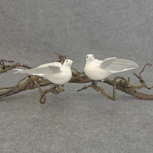 [BN522] 5" MUSH/FEA DOVE FLYING W/CLIP  2 STYLES (R & L)