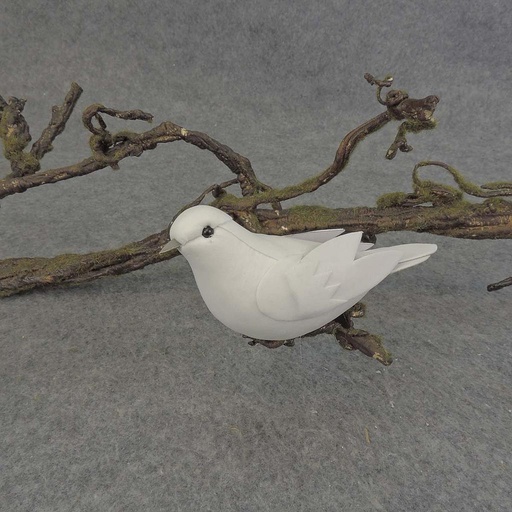 [BN525] 5" MUSHROOM DOVE SITTING W/CLIP