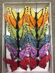 [BN7019] BUTTERFLY 3.75" SPRING MIX W/CLIP