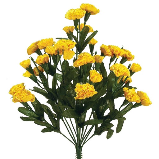 [S681223-GLD] CARNATION BUD BUSH X 14  GOLD