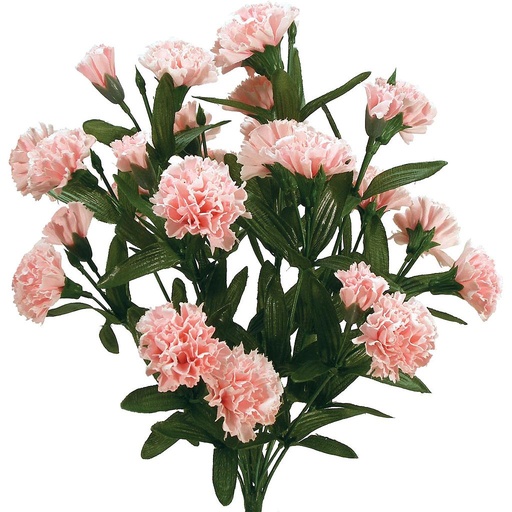 [S681223-PNK] CARNATION/BUD BUSH X 14 PINK