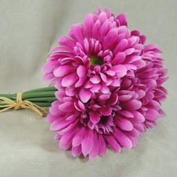 [S4932-FUS] GERBERA MEDIUM 10.5&quot; BUNDLE X6  FUCHSIA