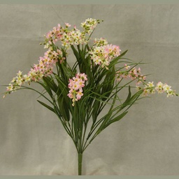 [S100066-CPK] BLOSSOM/GRASS BUSH X14  22&quot; 2-TONE PNK/CRM