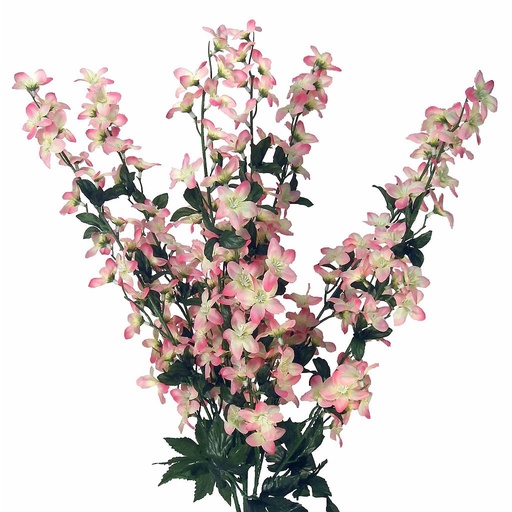 [S100091-PKC] DELPHINIUM BUSH X8 PINK/CRM 26"