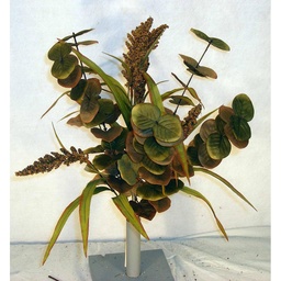 [S100295-GRN] EUCALYPTUS/ASTILBE BUSH X10 22&quot; GREEN