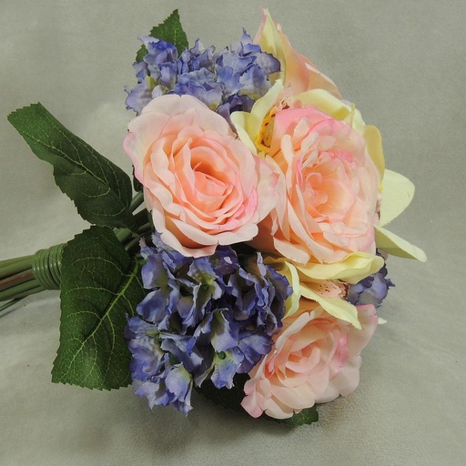 [S42656-PNK] ROSE/HYDRANGEA/ORCHID BOUQUET PINK MIX
