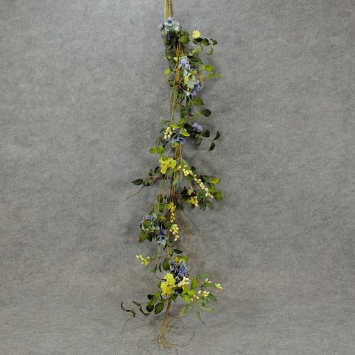 [S5050G-BGN] GARLAND-HYDRANGEA//BLOS/BERY 5'