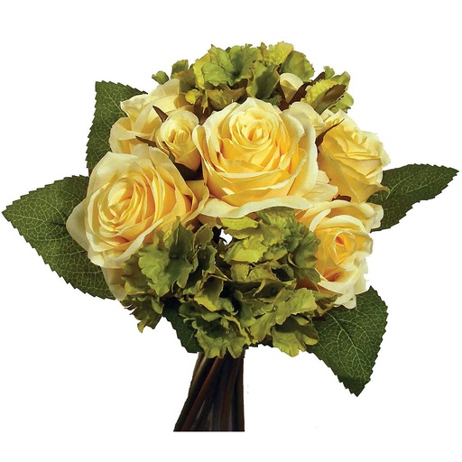 [S6025-YGN] HYDRANGEA/ROSE STANDING BOUQUET