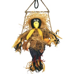 [F88003] FABRIC/MAIZE SCARECROW SWING 2 STYLES