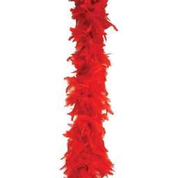 [BF33-RED] 6' FEATHER BOA  RED 1 PC BG