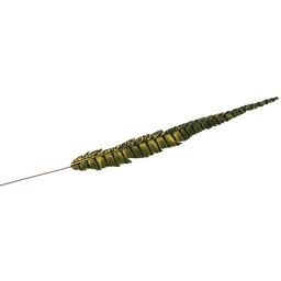 [BF650518-GRN] 20&quot; ARTIFICIAL GREEN FEATHER (12 PCS/BG)