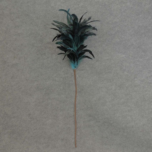 [BFR5000-BLU] FEATHER SPRAY 32" ON 17" PICK  BLUE
