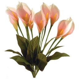 [S21631-PNK] CALLA LILY PINK 24" BUSH X12