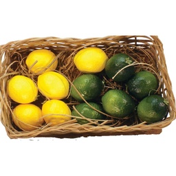 [S520702A] LEMON-LIME 30MM   IN BASKET (12 PC SET)