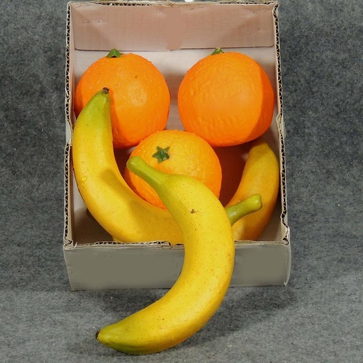 [S690375] ORANGE & BANANA W/RAINDROP (6 PC/BOX)