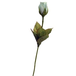[S24275-AQU] ROSE BUD SINGLE FRENCH AQUA 14.5&quot;