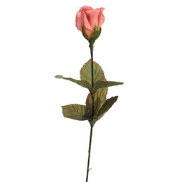 [S24275-CRB] ROSE BUD SINGLE FRENCH CREAM BUR 14.5&quot;
