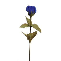 [S24275-ROY] ROSE BUD SINGLE FRENCH ROYAL BLUE 14.5&quot;