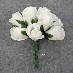 [S42099-TWH] ROSE SWEETHEART PICK TRUE WHITE (1 DZ/POLY BAG)