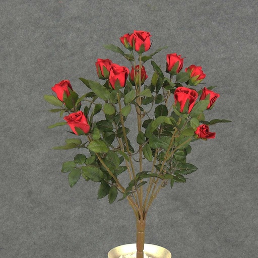 [S5265-RED] ROSE BUSH MINI   X11    RED