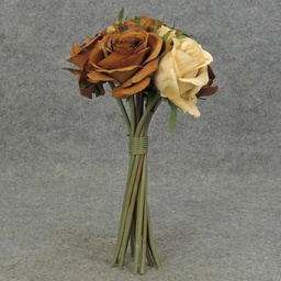 [S5781-CHO] ROSE NOSEGAY/STANDING BOUQUET X12 CHOCOLATE