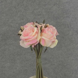 [S5781-CPK] ROSE NOSEGAY/STANDING BOUQUET X12 CREAM/PINK