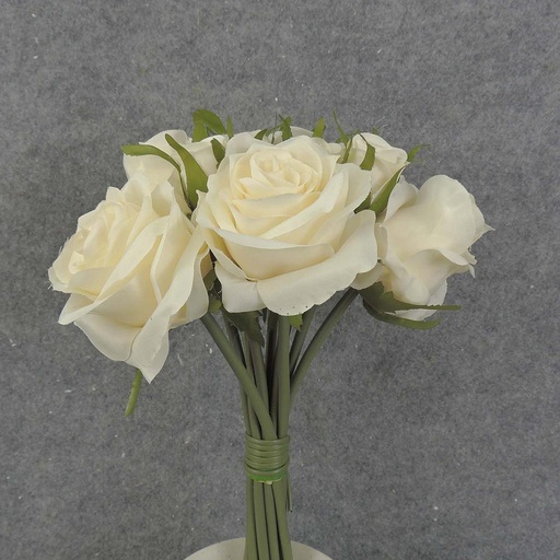 [S5781-IVO] ROSE NOSEGAY/STANDING BOUQUET X12  IVORY