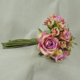 [S5781-LCM] ROSE NOSEGAY/STANDING BOUQUET X12  LAVENDER/CREAM