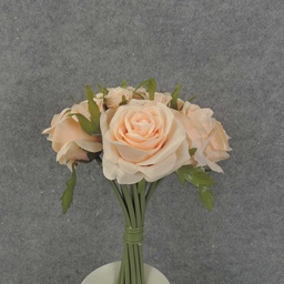 [S5781-PCH] ROSE NOSEGAY/STANDING BOUQUET X12  PEACH