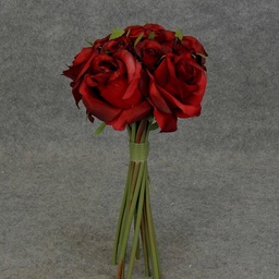 [S5781-RED] ROSE NOSEGAY/STANDING BOUQUET X12  RED