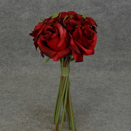 [S5781-RED] ROSE NOSEGAY/STANDING BOUQUET X12  RED