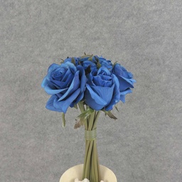 [S5781-ROY] ROSE NOSEGAY/STANDING BOUQUET X12  ROYAL BLUE