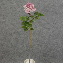 [S5788-LAV] ROSE STEM  LARGE OPEN 26"  LAVENDER