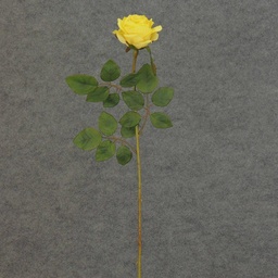 [S5788-YEL] ROSE STEM  LARGE OPEN 26"  YELLOW