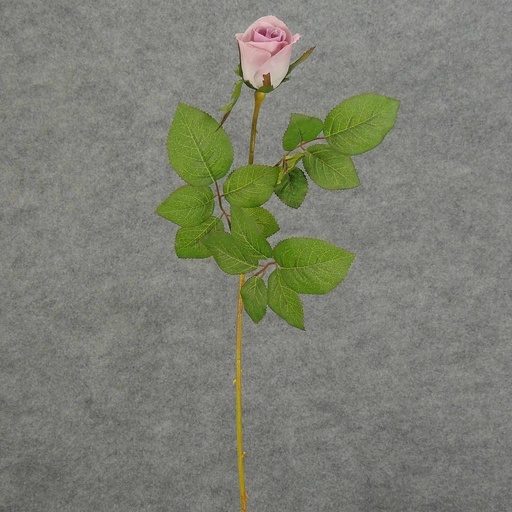 [S5952-LAV] ROSE STEM LARGE BUD 26"  LAVENDER