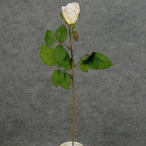 [S5952-LTP] ROSE STEM LARGE BUD 26"  LIGHT PINK