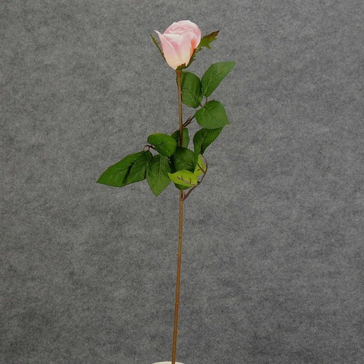 [S5952-PNK] ROSE STEM LARGE BUD 26"  PINK
