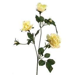 [S893-LTY] ROSE X3 LIFE LIKE   LT. YELLOW