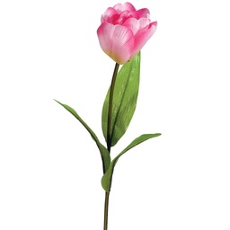 [S532633-PNK] TULIP STEM 24&quot;  (6 PC BG)      PINK