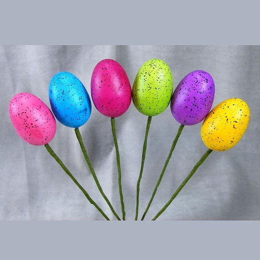 [SA340-AST] EGG 2.5"  ON PICK 6-AST (1 DZ/BAG)