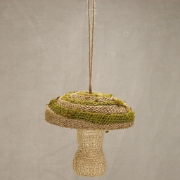 [SA4030] MUSHROOM BURLAP 5" X 4"