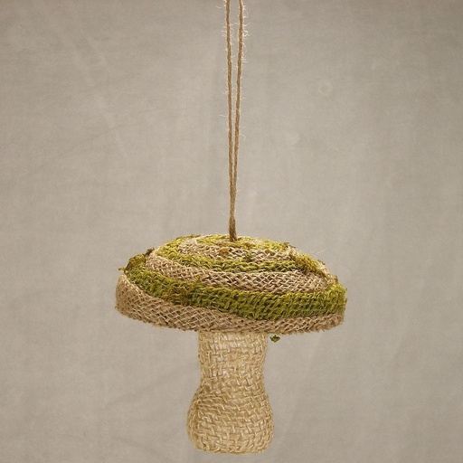 [SA4030] MUSHROOM BURLAP 5" X 4"